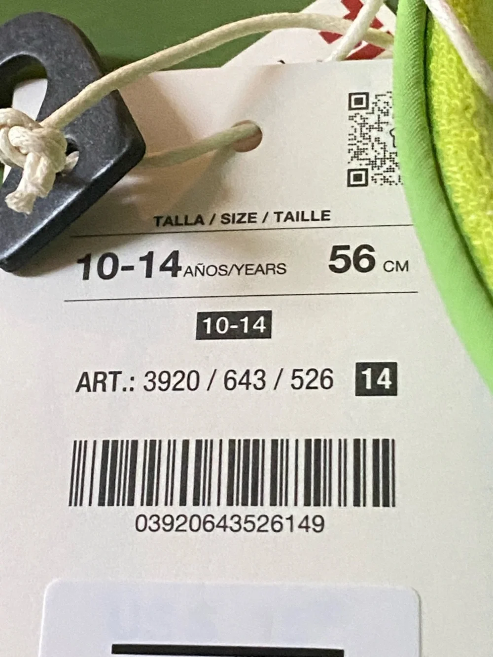 Zara Neon Green Kids Visor